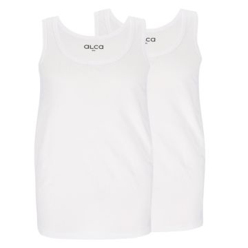 Alca Classic 2-Pck Men Singlet White XXL