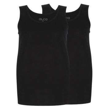 Alca Classic 2-Pck Men Singlet Black XXL